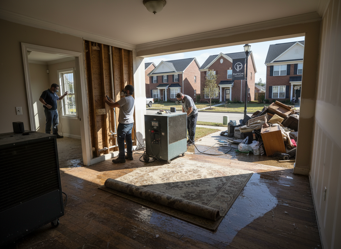 Drying Out After a Pipe Burst in Patton Homes