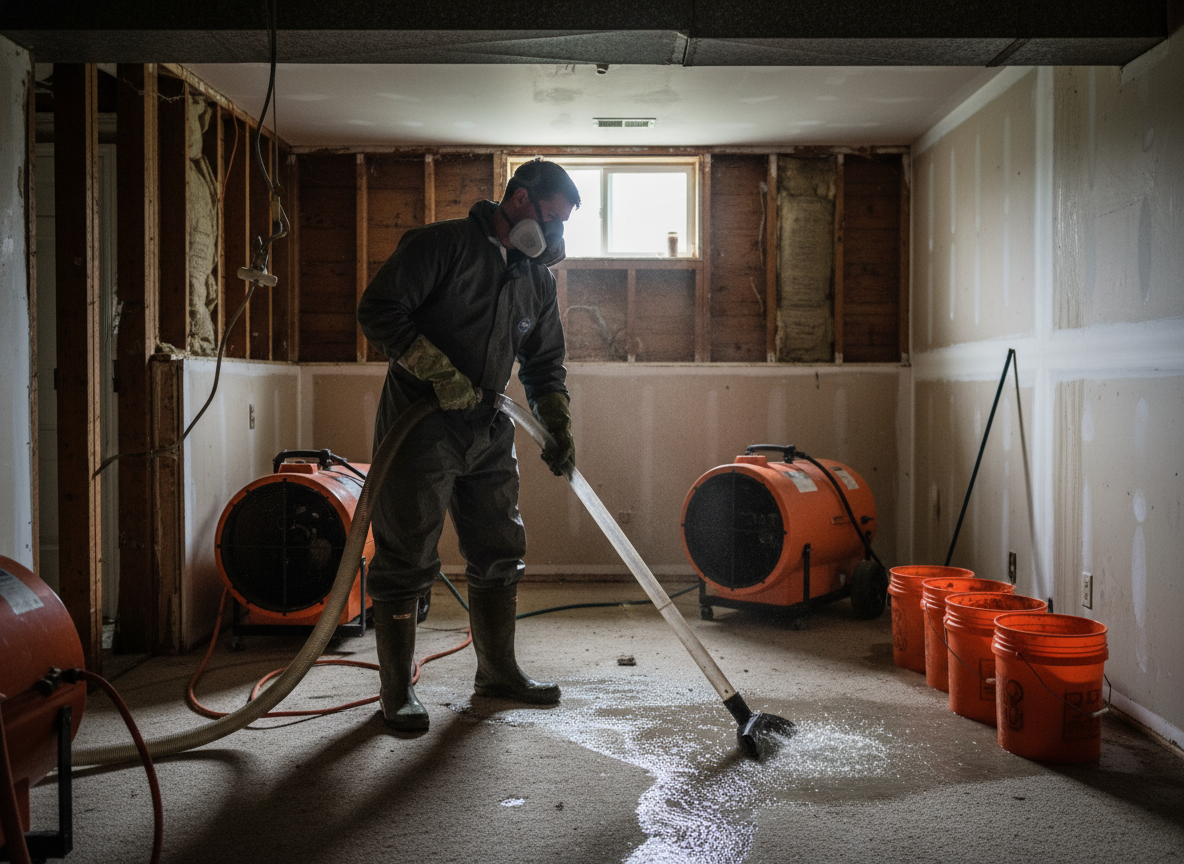Emergency water cleanup in Patton