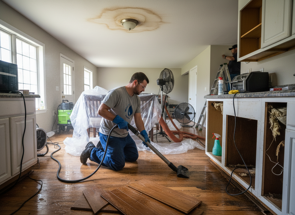 Kitchen water damage repair in Patton