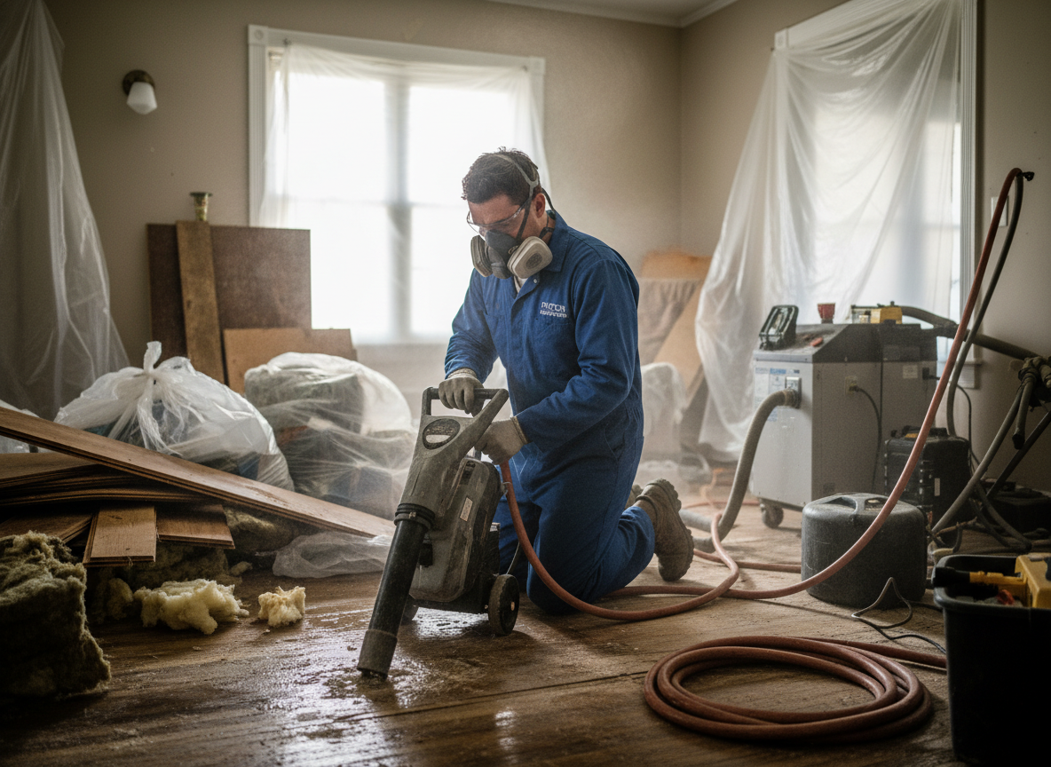 Water leak restoration in Patton